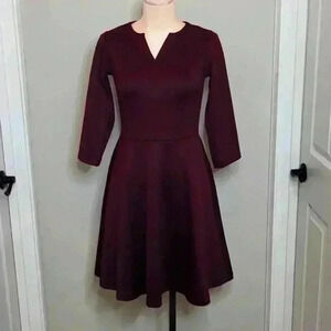 Isaac Mizrahi Live! Plum Fitted Dress Size‎ XXS